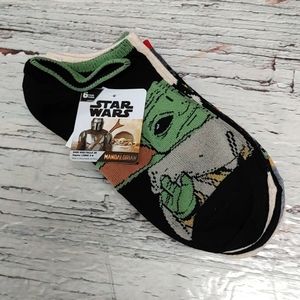 STAR WARS Mandalorian ankle sox 6 pairs size L shoe approx 3-9